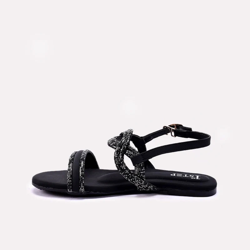 Womens Black Fancy Sandals 0421397