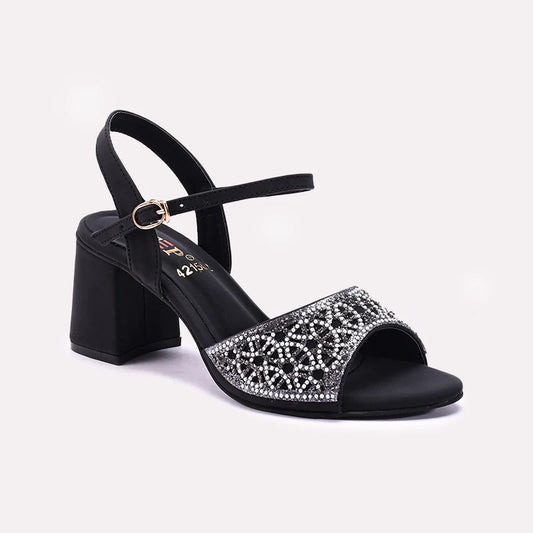 Womens Black Fancy Sandals 0421502