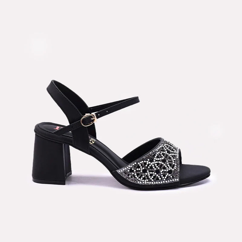 Womens Black Fancy Sandals 0421502