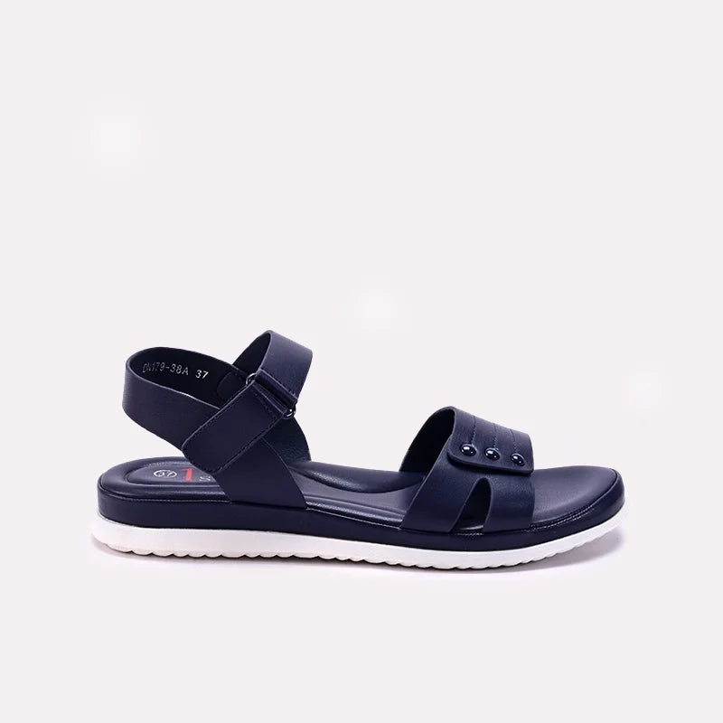 Womens Blue Comfy Sandals 0421582