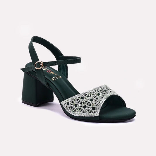 Womens Green Fancy Sandals 0421502