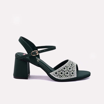 Womens Green Fancy Sandals 0421502