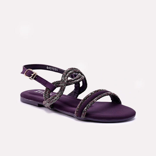Womens Purple Fancy Sandals 0421397