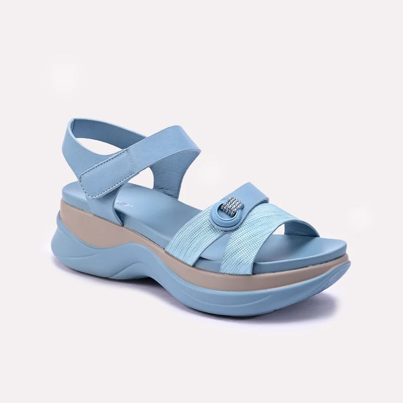 Womens Blue Casual Sandals 0421593
