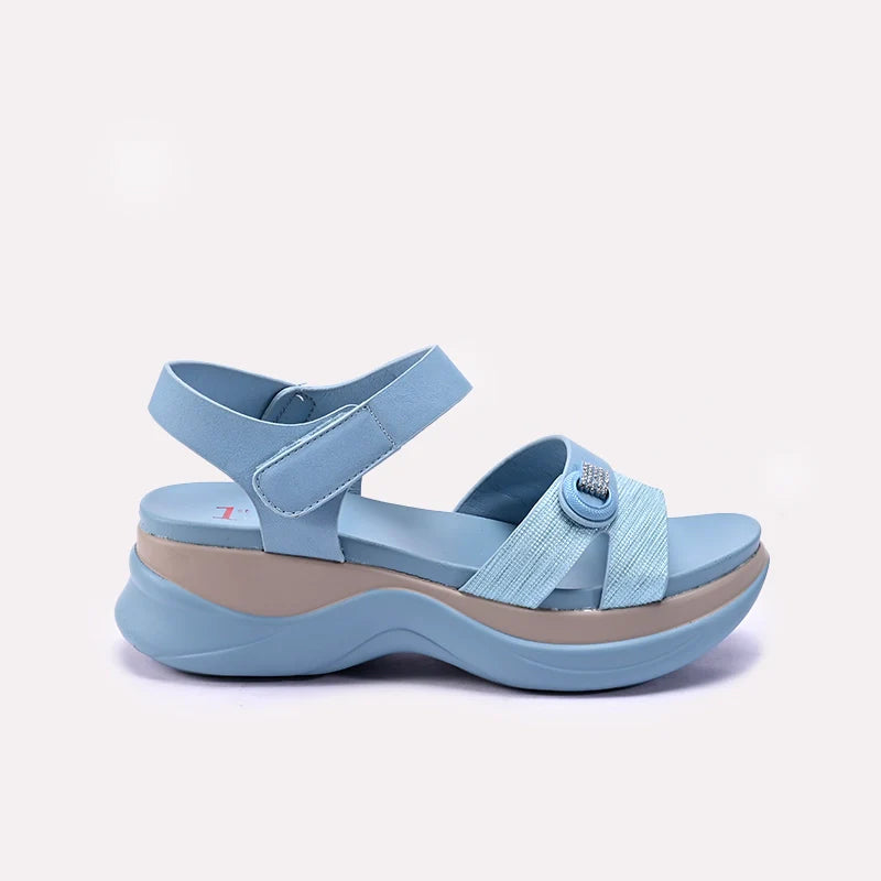 Womens Blue Casual Sandals 0421593