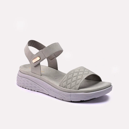 Womens Gray Casual Sandals 0421571